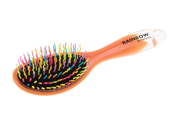 Щетка массажная Harizma Rainbow овальная "Золотой мандарин" Щетка массажная Harizma Rainbow овальная "Золотой мандарин"