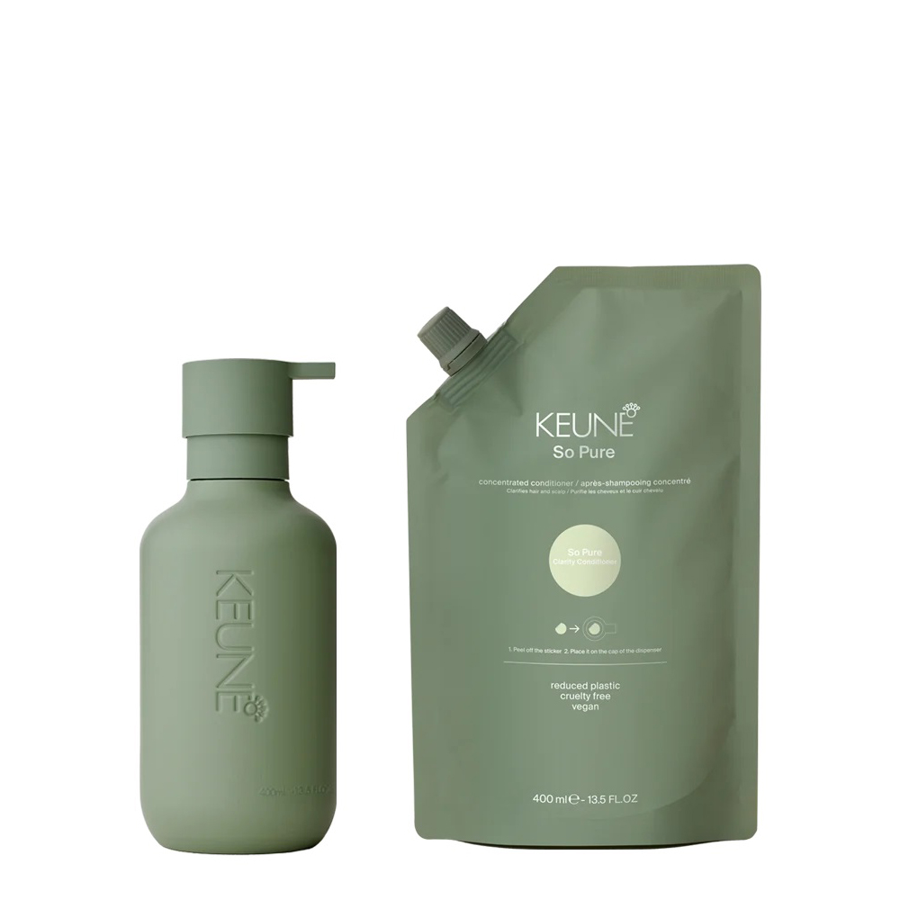 KEUNE SPA Набор Очищающий кондиционер 400 (кондиционер +флакон+коробка+ шубер+ пакет)