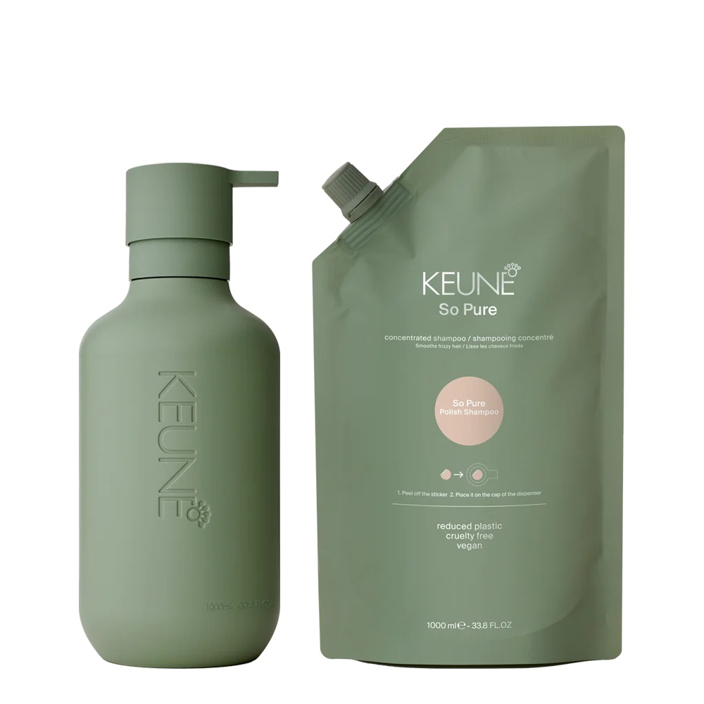 KEUNE SPA Набор Полирующий шампунь 1000 (шампунь +флакон+коробка+ шубер+ пакет/н/