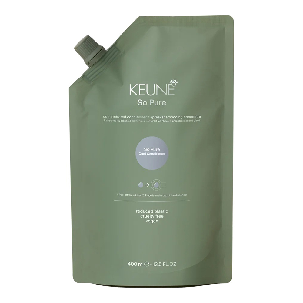 KEUNE SPA кондиционер ОСВЕЖАЮЩИЙ цвет/Корректирующий Блонд цвет400 мл/So Pure Cool Cond. Refill